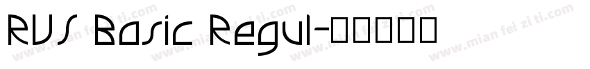 RVS Basic Regul字体转换